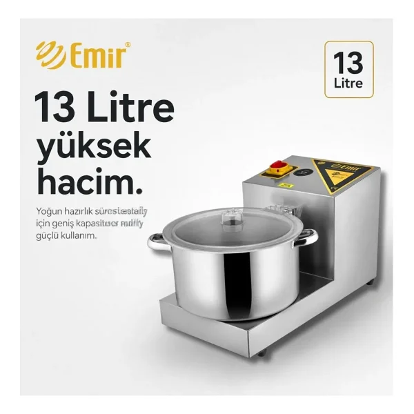 Gold Soğan Doğrama Makinesi Makinası Büyük Boy 13 Lt - Görsel 3