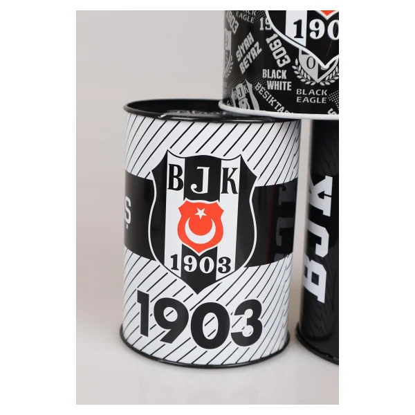 Beşiktaş "Dekomus Cep Defteri Hediyeli" Yeni Sezon Lisanslı "Tekli" Metal Kumbara - Görsel 3