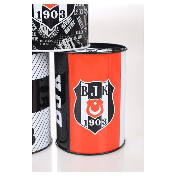 Beşiktaş "Dekomus Cep Defteri Hediyeli" Yeni Sezon Lisanslı "Tekli" Metal Kumbara - Görsel 4