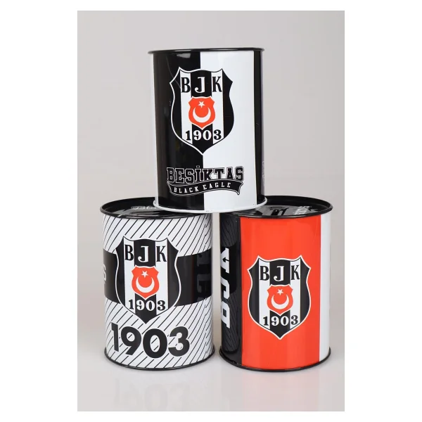 Beşiktaş "Dekomus Cep Defteri Hediyeli" Yeni Sezon Lisanslı "Tekli" Metal Kumbara - Görsel 6