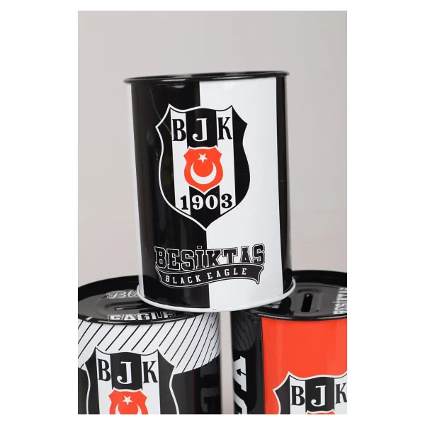 Beşiktaş "Dekomus Cep Defteri Hediyeli" Yeni Sezon Lisanslı "Tekli" Metal Kumbara - Görsel 7