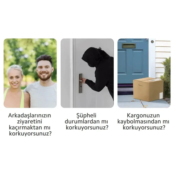 Xiaomi Smart Doorbell 3 2K Wi-Fi Kapı Zili - Görsel 2