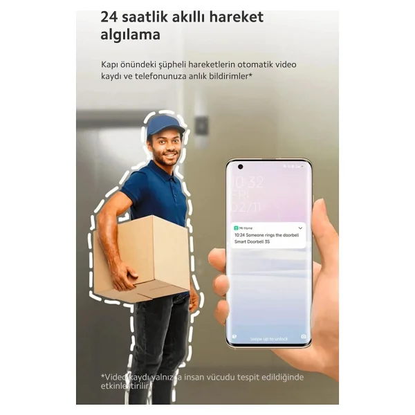 Xiaomi Smart Doorbell 3 2K Wi-Fi Kapı Zili - Görsel 4