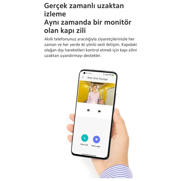 Xiaomi Smart Doorbell 3 2K Wi-Fi Kapı Zili - Görsel 5