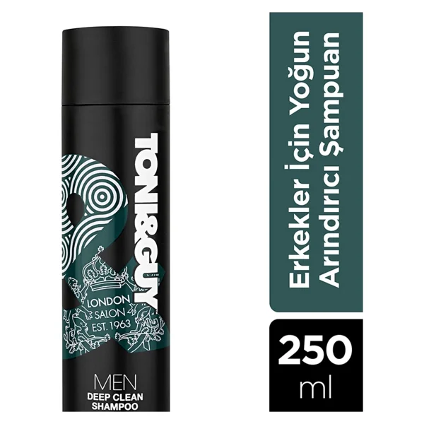 Toni&Guy Men Deep Clean Yoğun Arındırıcı Şampuan 250 ml - Görsel 8