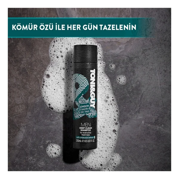 Toni&Guy Men Deep Clean Yoğun Arındırıcı Şampuan 250 ml - Görsel 10