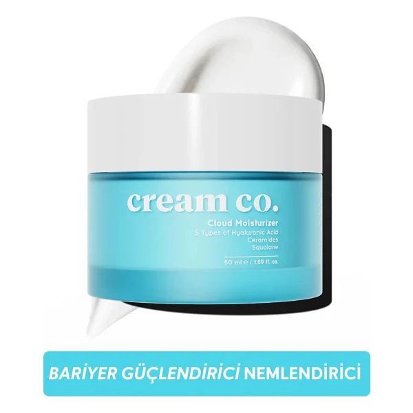 Cream Co. Cloud Moisturizer Yatıştırıcı Onarıcı Bariyer Güçlendirici Su Bazlı Nemlendirici Yüz Kremi 50 ML - Görsel 10