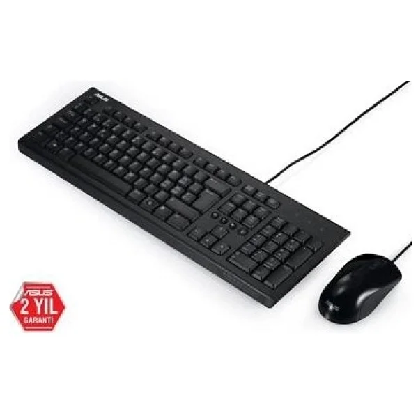 Asus U2000 Q Kablolu Klavye Mouse Seti - Görsel 2