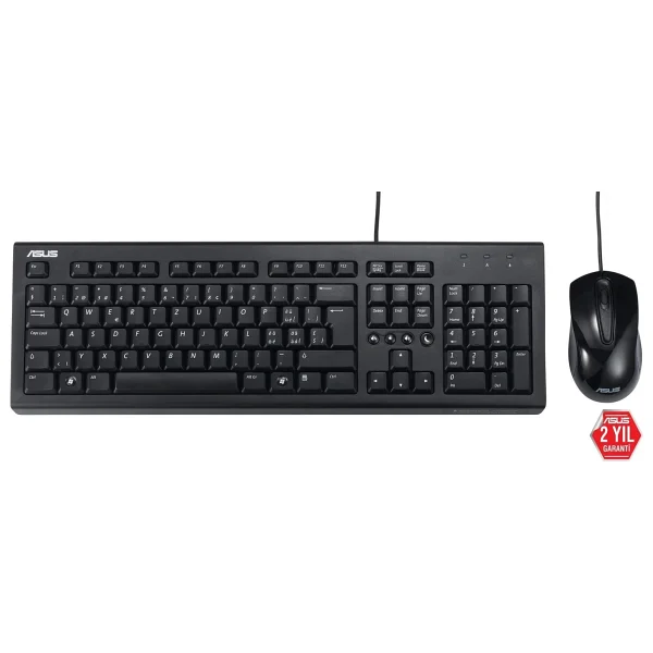 Asus U2000 Q Kablolu Klavye Mouse Seti - Görsel 3