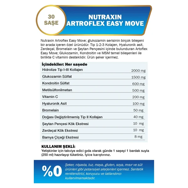 Nutraxin Artroflex Easy Move 30 Saşe - Görsel 4