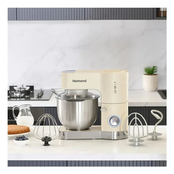 Homend Artfood 3025H Krem 1200 W 5.5 lt Stand Mikser - Görsel 8