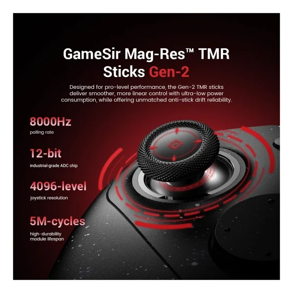 Gamesir G7 Pro 8K PC Royal2 Edition Kablolu/Kablosuz Oyun Kolu - Görsel 4