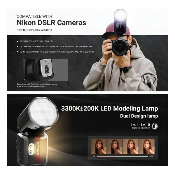 Neewer Z3R-N Nikon Tepe Flaşı - Görsel 8