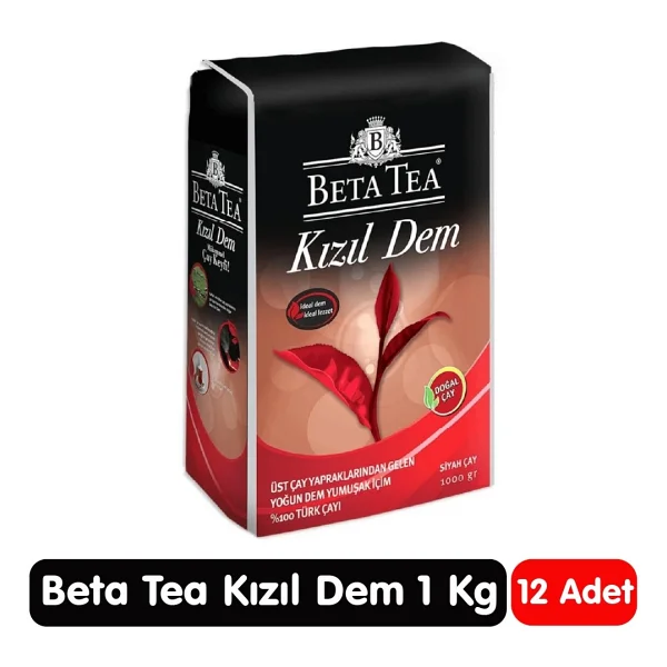 Beta Tea Kızıl Dem 1 kg 12'li Çay - Görsel 4
