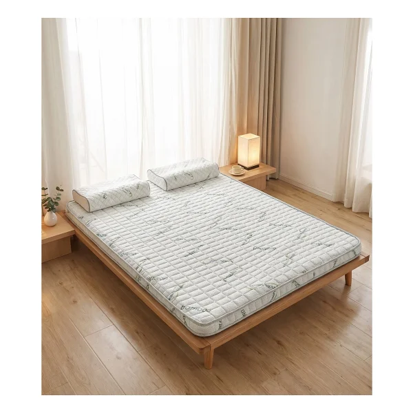 7 cm Bamboo 100 x 180 Visco %100 Lastikli Uyku Pedi Yatak Şiltesi Lüx Ortopedik Yatak Pedi - Beyaz - 100 x 180 cm - Görsel 4