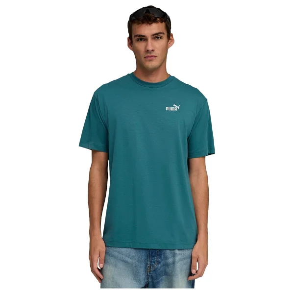 Puma Essentials Relaxed No. 1 Logo 689153-41 Mavi Kısa Kollu Bisiklet Yaka Erkek Tişört - Görsel 7