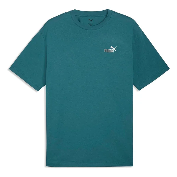 Puma Essentials Relaxed No. 1 Logo 689153-41 Mavi Kısa Kollu Bisiklet Yaka Erkek Tişört - Görsel 10