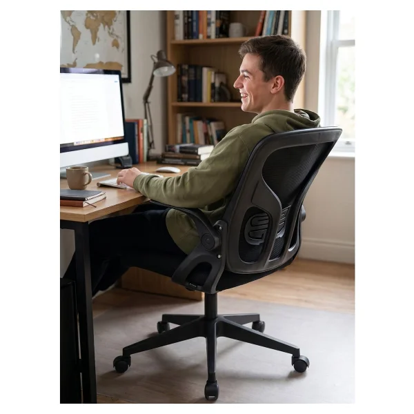Zeon Büro Ofis Sistemleri // Comfort Basic Black Ofis Çalışma Koltuğu - Siyah - Görsel 8