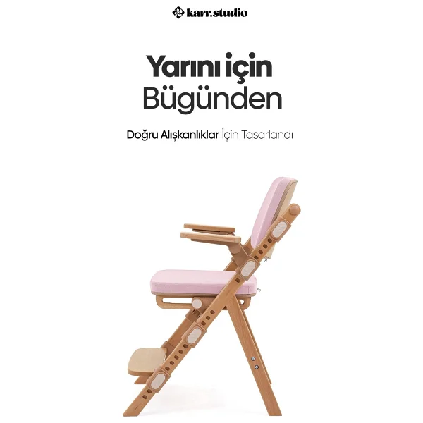 Cadiz Ahşap Çocuk Sandalyesi - Görsel 8