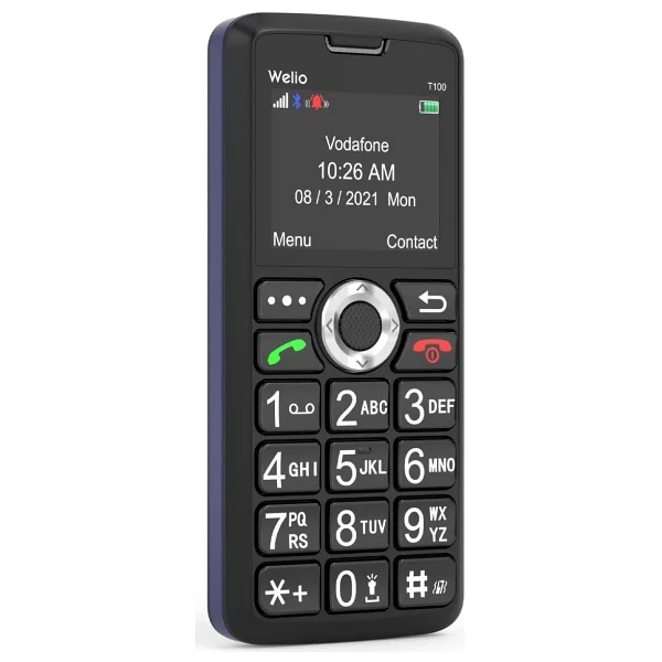 Welio WKey T100 Siyah-Mavi Tuşlu Telefon - Görsel 7
