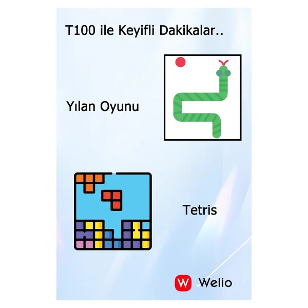 Welio WKey T100 Siyah-Mavi Tuşlu Telefon - Görsel 3