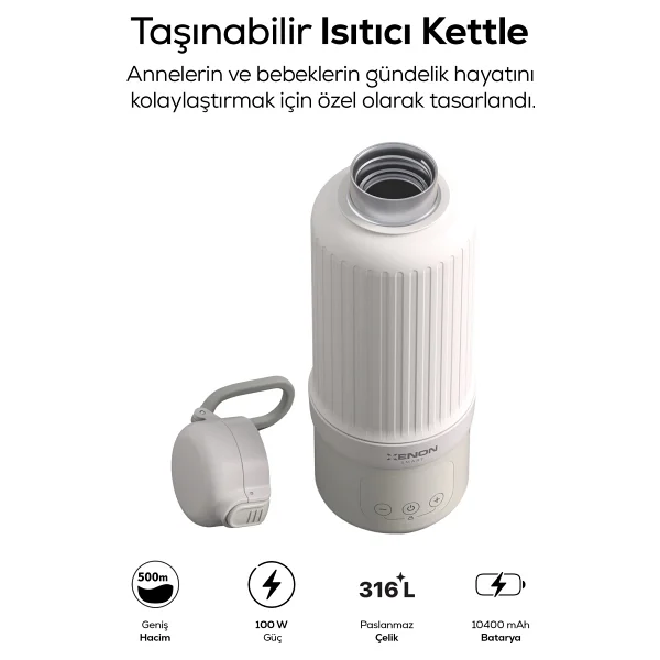 Xenon Smart Taşınabilir Mama ve Süt Isıtıcı - Görsel 8