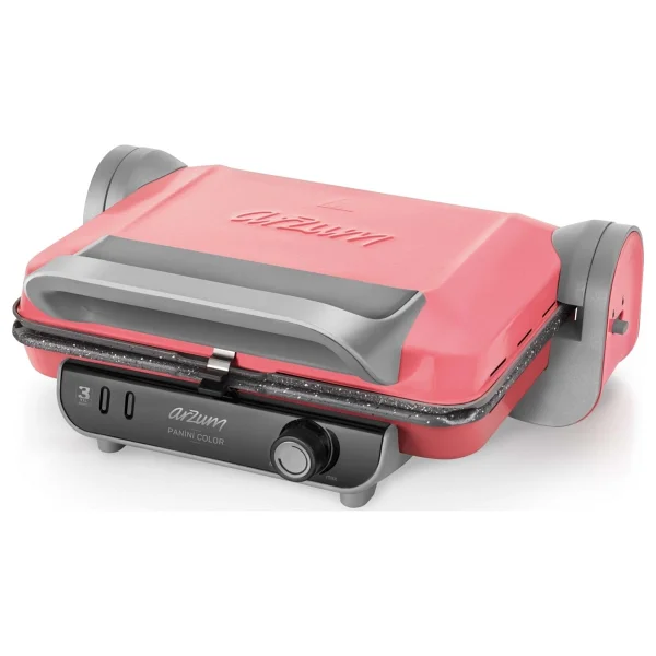 Arzum AR2013 Panini Color Mercan 1800 W Granit Tost Makinesi - Görsel 7