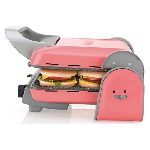 Arzum AR2013 Panini Color Mercan 1800 W Granit Tost Makinesi - Görsel 4