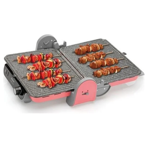Arzum AR2013 Panini Color Mercan 1800 W Granit Tost Makinesi - Görsel 5