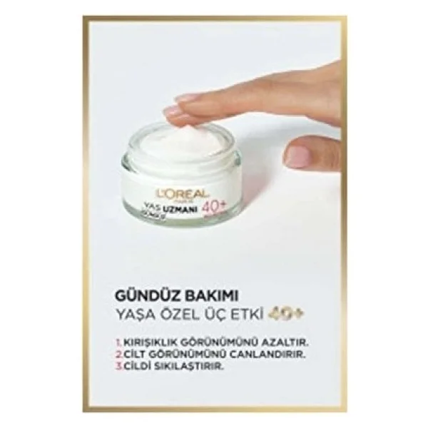 Loreal Paris Yaş Uzmanı 40+ Nemlendirici Krem 50ml - Görsel 2