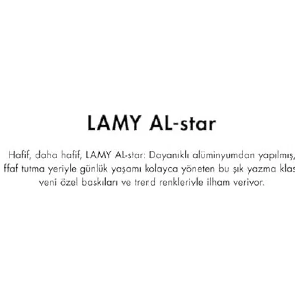 Lamy Al-Star 0A6-ABG-M Uç Aubergine Dolma Kalem - Görsel 4