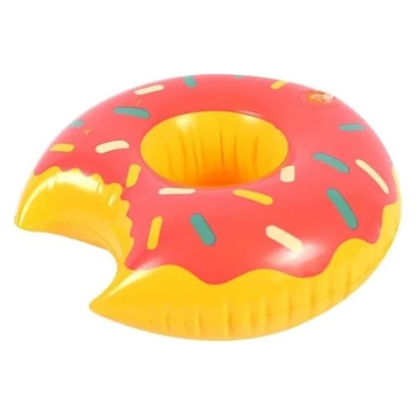 Donut Karpuz Flamingo 3lü Şişme Havuz Deniz Bardak Tutucu Float Bar Seti - Görsel 3