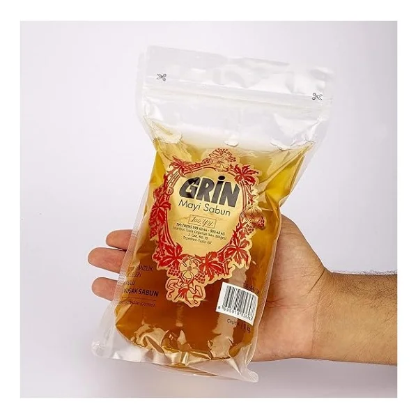 Ekolojik Arap Sabunu, 1 kg Organik Jel Sabun, Ayçiçeği Yağı Özlü Doğal Sıvı Sabun - Görsel 2