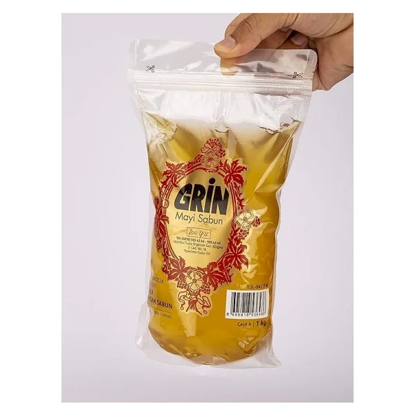 Ekolojik Arap Sabunu, 1 kg Organik Jel Sabun, Ayçiçeği Yağı Özlü Doğal Sıvı Sabun - Görsel 3