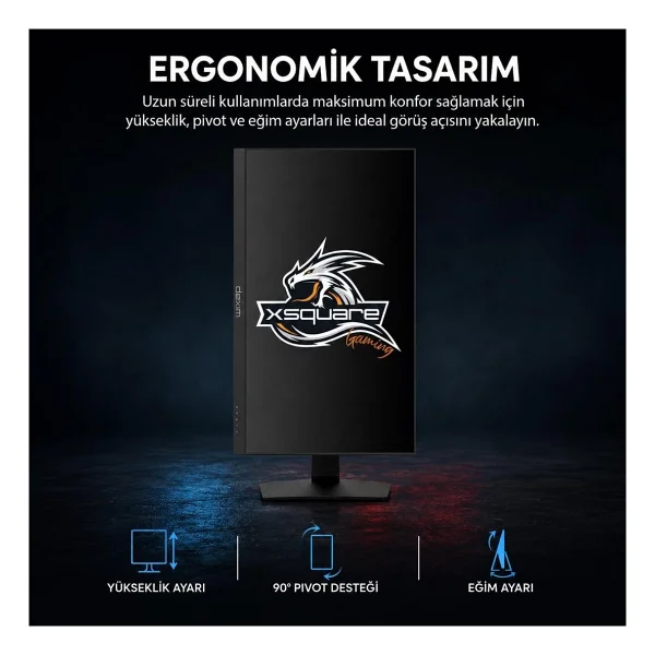 Dexim DMT012 27" 1 ms Full HD Pivot IPS 540 Hz Oyuncu Monitörü - Görsel 10