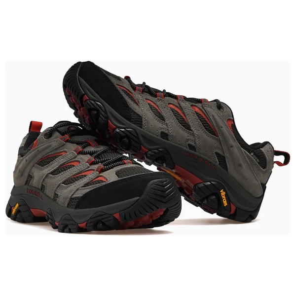Merrell Moab 3 Gore-Tex J00005398 Koyu Gri-Kırmızı Erkek Outdoor Ayakkabı - Görsel 6