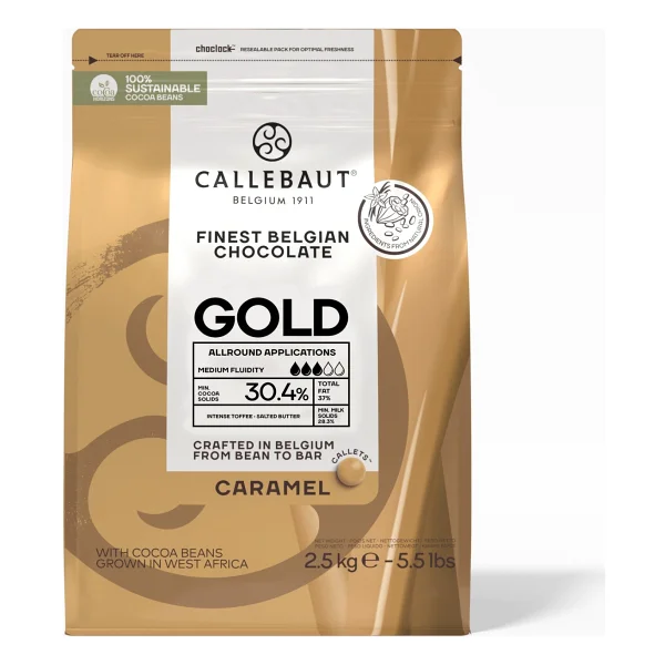 Callebaut Gold Karamel 2.5 kg Drop Çikolata - Görsel 2