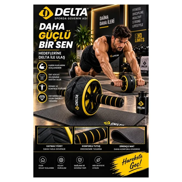 Delta Ab Slider Egzersiz Aleti - Görsel 6