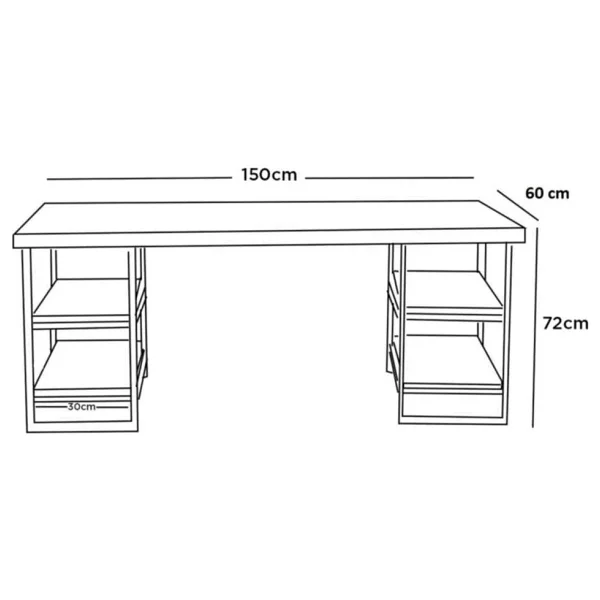Evdemo Buket Lüx 60x150 cm Çalışma Masası - Görsel 2