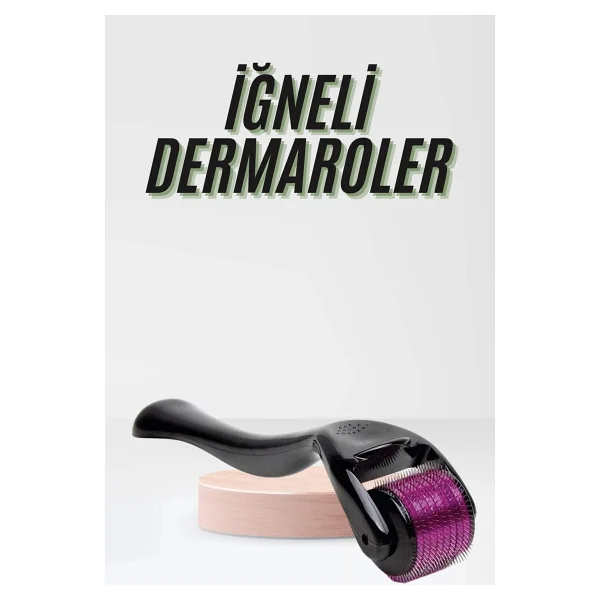 Saç Çıkarma Tarağı Dermaroller 540 Iğneli Roller 1 Mm Iğne Cilt Yüz Yenileme Bakım Seti - Görsel 6