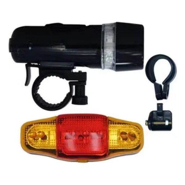 LED Bisiklet Işık Seti Ön Far ve Arka Stop Lambası Güvenlik Seti - Lisinya - Görsel 3