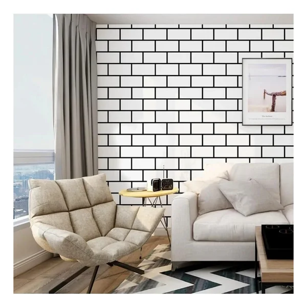 Renkli Duvarlar 60 x 30 cm Shiny Net Gri Mermer Desenli Yapışkanlı Karavan Prefabrik Banyo Wc Duvar Kaplama Paneli - Görsel 7