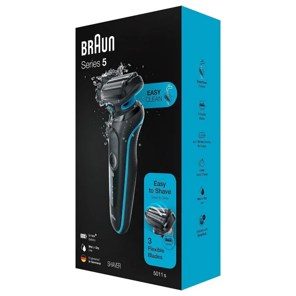 Braun Yeni Seri 5 M1000S Autosense Easyclean Islak ve Kuru Tıraş Makinesi - Görsel 6