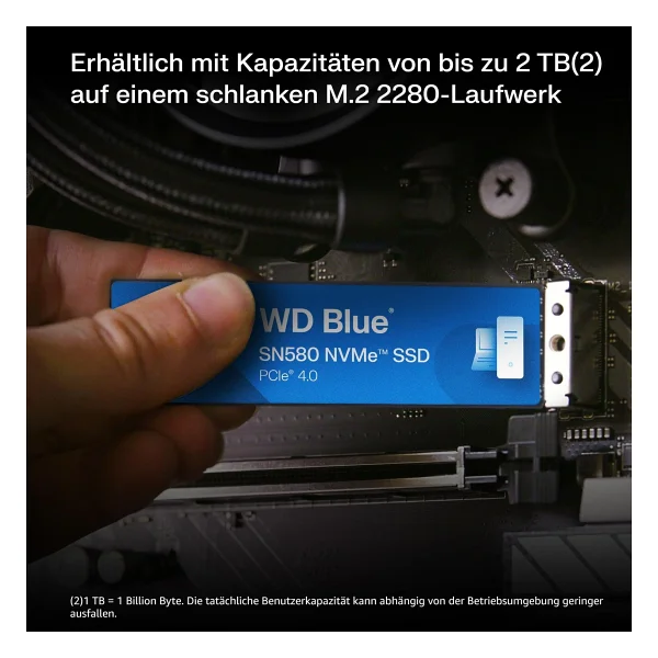 Western Digital BLUE SN580 WDS500G3B0E PCI-Express 4.0 500 GB M.2 SSD - Görsel 3