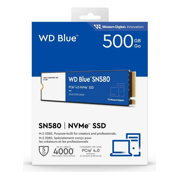 Western Digital BLUE SN580 WDS500G3B0E PCI-Express 4.0 500 GB M.2 SSD - Görsel 7