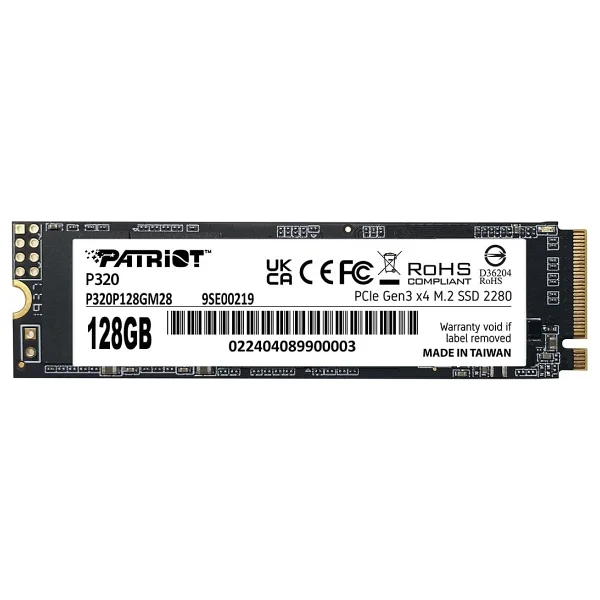 Patriot P320 P320P128GM28 PCI-Express 3.0 128 GB M.2 SSD - Görsel 5