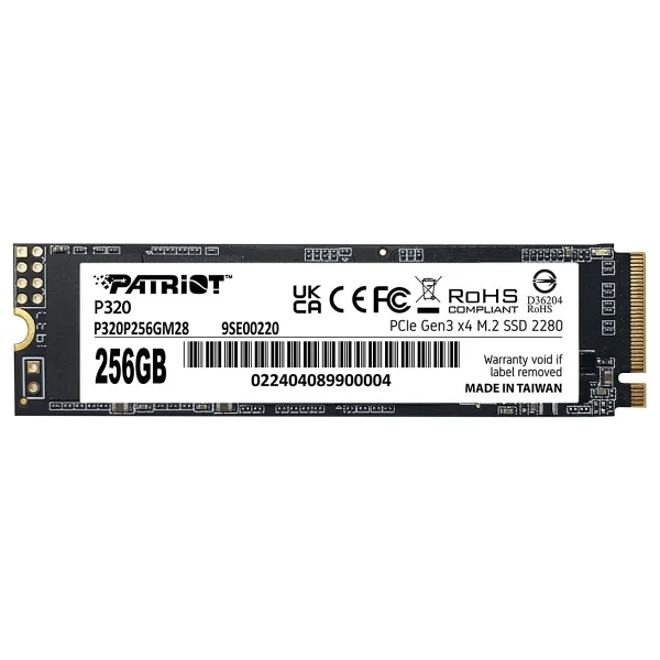 Patriot P320 P320P256GM28 PCI-Express 3.0 256 GB M.2 SSD - Görsel 6