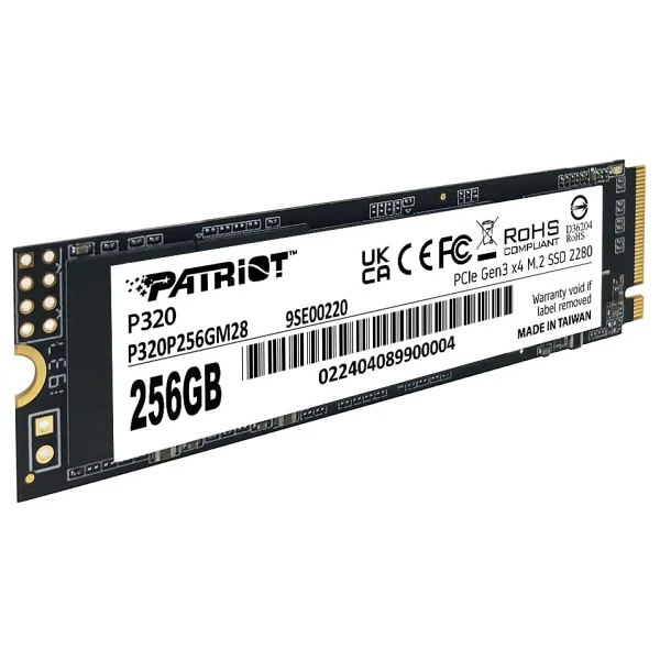Patriot P320 P320P256GM28 PCI-Express 3.0 256 GB M.2 SSD - Görsel 3