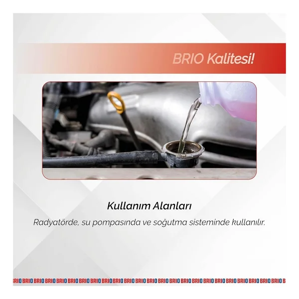 Brio 3 lt Kırmızı -56 Derece Antifriz - Görsel 4