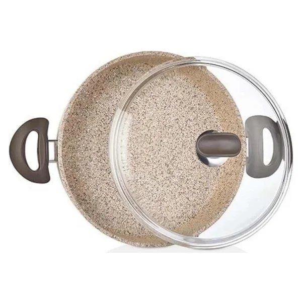 Falez Creamy 24 cm Kısa Granit Tencere - Görsel 5